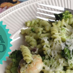 Recept: Pasta pesto met broccoli en garnalen