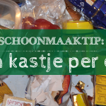 Schoonmaken: een kastje per dag