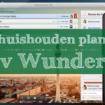 Het huishouden plannen mbv Wunderlist
