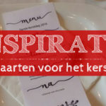 Inspiratie: Menukaarten voor het kerstdiner